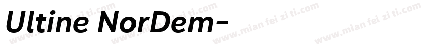 Ultine NorDem字体转换